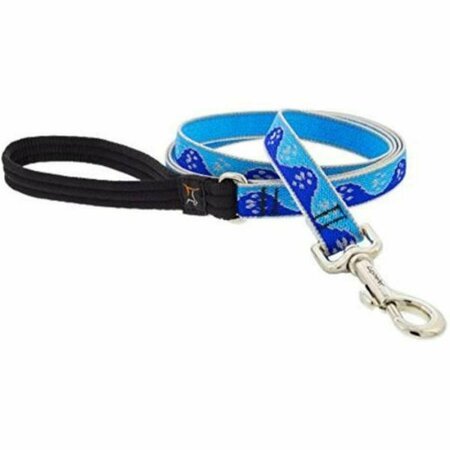 LUPINE PET Lupine  0.75 in. x 6 ft. Paws Dog Leash, Blue 107763